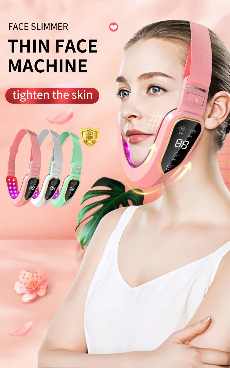 Facial Lifting Massager 12 Gears Electric Facial Massager V-line Face Lifting Slimming Vibration Device Home Use Beauty Tool