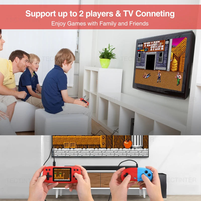 2.4 Inch Retro Video Game Console Built in 620 Classic Games Portable Handheld Game Player Rechargeable Console AV Ouput