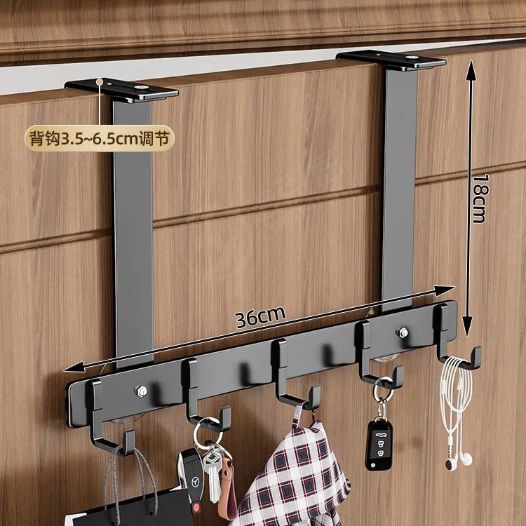 Luxury Non-Perforated Coat Hook - Heavy Duty Bathroom & Door Hanger, No Drill Wall Hook for Towels/Robes, Space-Saving Design