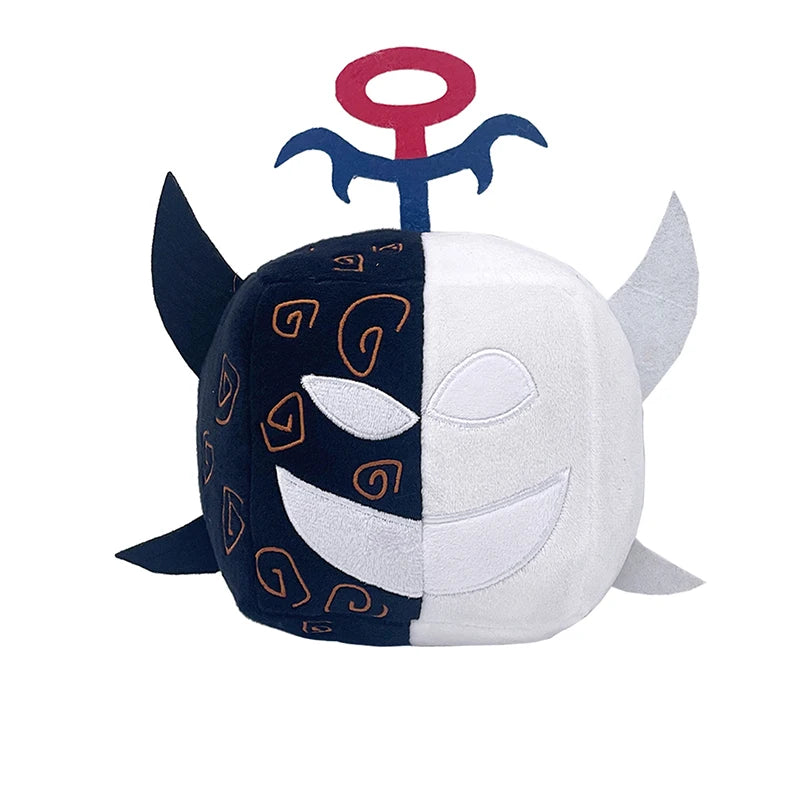 15cm Blox Fruits Plush Toys Anime Bloxfruits Devil Fruit Leopard Pattern Box Plush Pillow Soft Stuffed Toy Doll Children Gifts