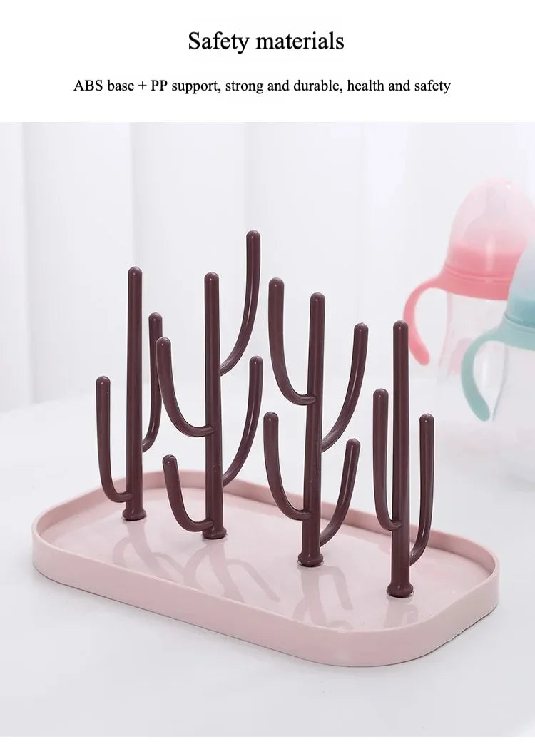 Dust-Free Bottle Shelf Drying Rack Multifunctional Folding Draining Pacifier Pacifier Filter Water Shelf Storage Box Storage Box