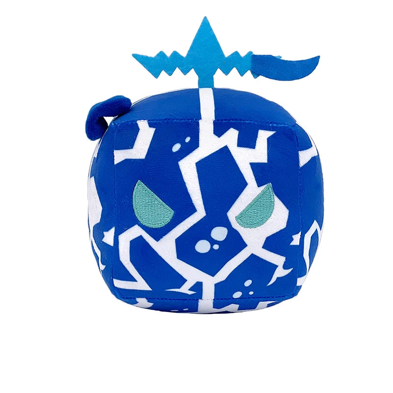 15cm Blox Fruits Plush Toys Anime Bloxfruits Devil Fruit Leopard Pattern Box Plush Pillow Soft Stuffed Toy Doll Children Gifts