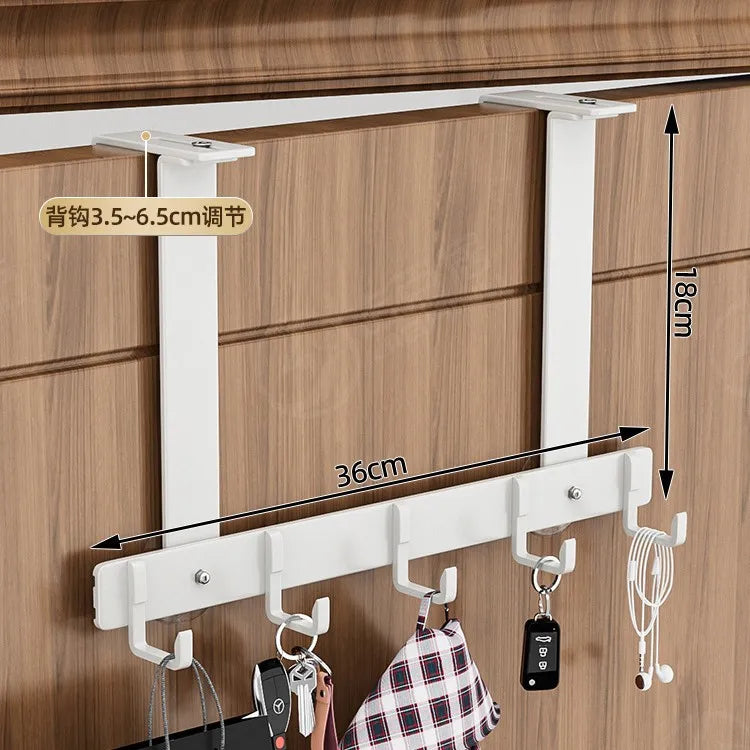 Luxury Non-Perforated Coat Hook - Heavy Duty Bathroom & Door Hanger, No Drill Wall Hook for Towels/Robes, Space-Saving Design