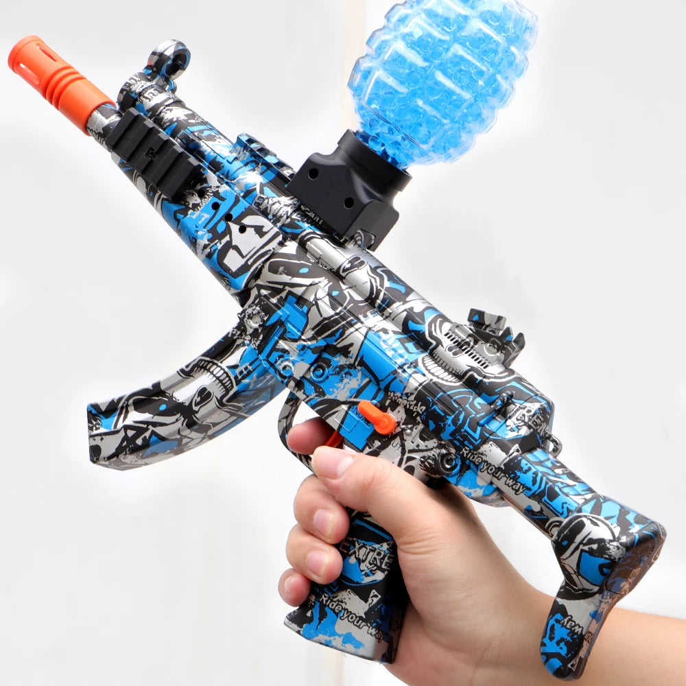 MP5 Rechargeable Electric Blaster - Automatic Outdoor Toy Gun for Team Battles - Ideal Gift (No Bullets Included）