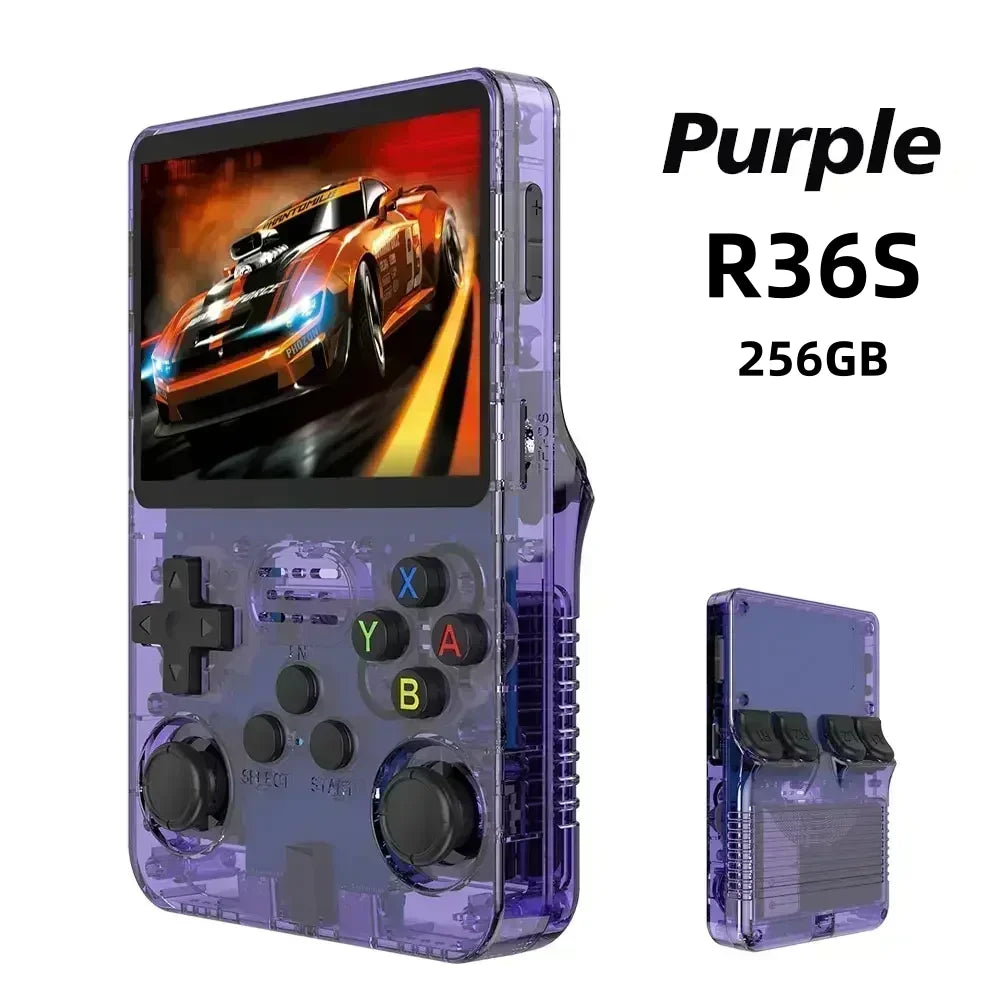 Compact Retro Gaming R36S Handheld Console 35 IPS Screen Linux System 64GB 128GB Internal Storage Thousands of Games