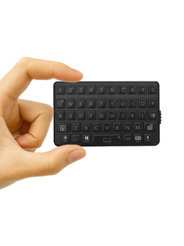 Exknight Retro Touch Mini Keyboard Bluetooth Three System Universal Windows Android Portable Phone Keypad Office Game Keyboard