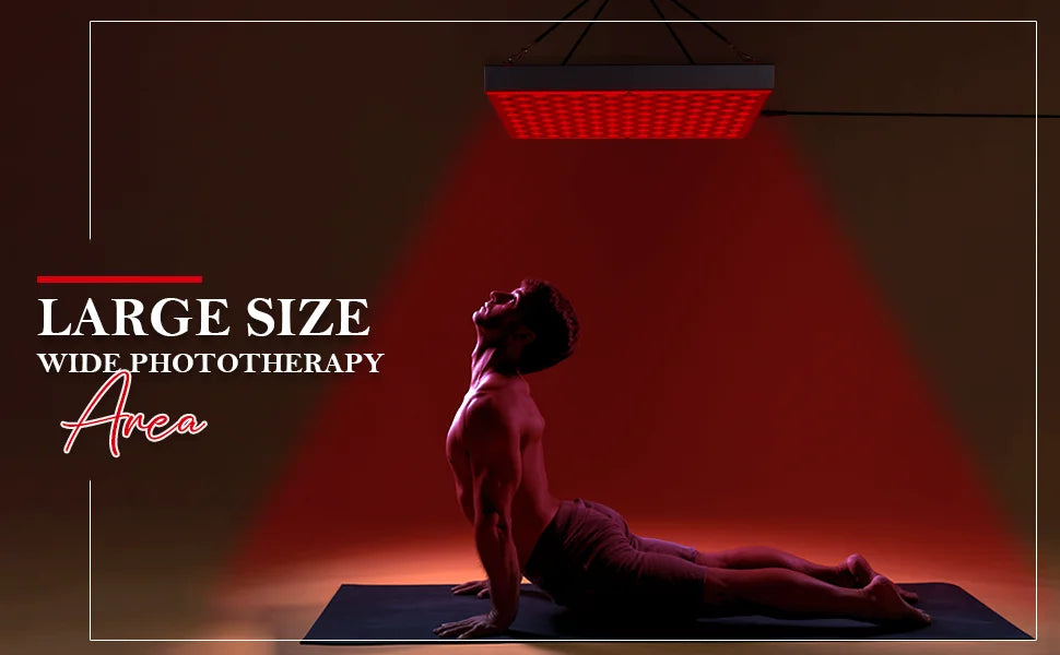 Red-Light-LED-Therapy-Panel - Infrared Red Light Therapy Lamp Device for Body,LED 660nm and Near Infrared 850nm Light Combo