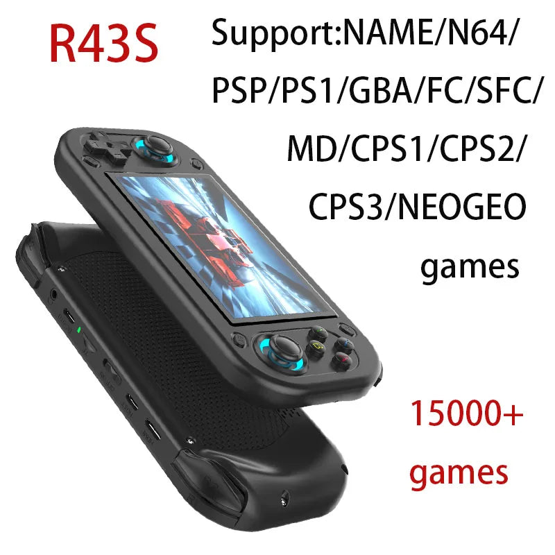 R43S Retro Handheld Video Game Console Open Source Linux System 4.3Inch IPS Screen Portable Pocket Video Player Gaming Machine
