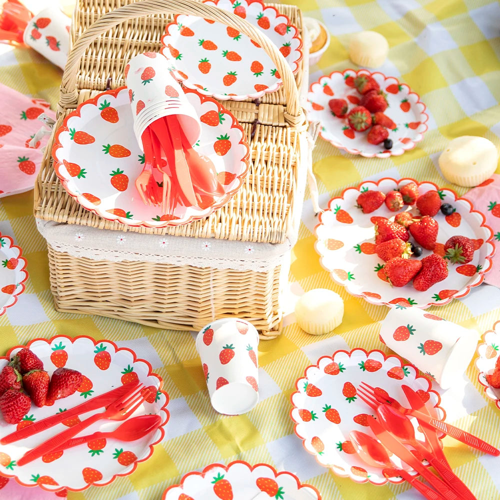 Strawberry Party Supplies and decorations