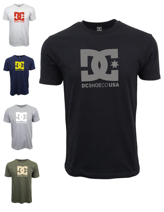 DC shoes, American logo pattern T-shirt, printed pure cotton, more color choices
