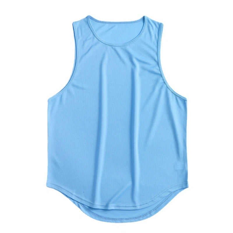 Men's Clothing Bodybuilding Gym T-shirts for Men Basketball Man Sleeveless Shirt T-shirt Vest Summer Clothes Tops Tees
