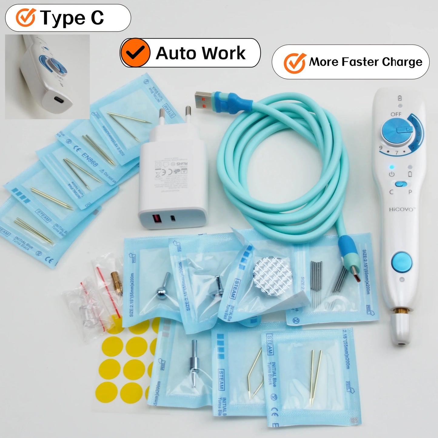 Hicovo Plasma Pen Orignal Fibroblast Wart Skin Tag Anti Wrinkle Remove Quick Charge Auto Acne Treatment Facial Lifting Machine