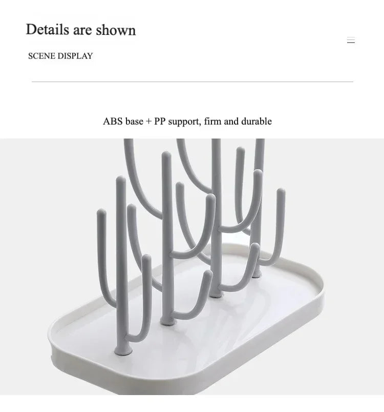 Dust-Free Bottle Shelf Drying Rack Multifunctional Folding Draining Pacifier Pacifier Filter Water Shelf Storage Box Storage Box