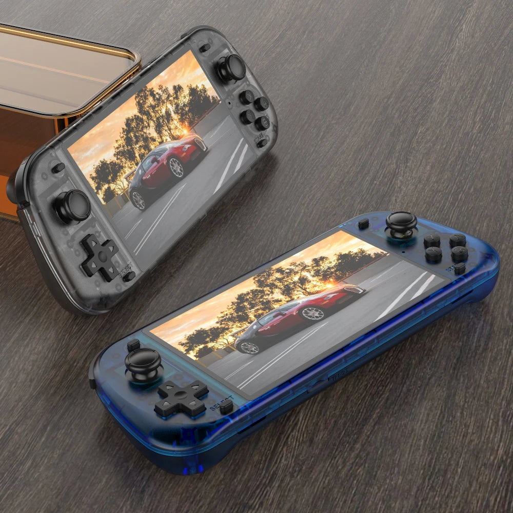 R50S Retro Handheld Games Console 128G 5.1inch IPS Screen Two-player Online Game 64GB Console Retro Game R36S