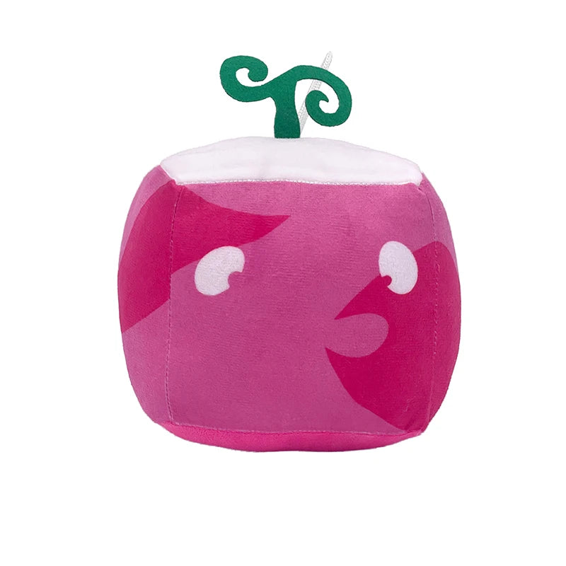 15cm Blox Fruits Plush Toys Anime Bloxfruits Devil Fruit Leopard Pattern Box Plush Pillow Soft Stuffed Toy Doll Children Gifts
