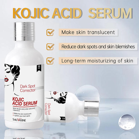 Kojic Acid Whitening Face Cream&Serum Lightening Skin Dark Spots Skin Brightening Firming Facial Moisturizing Cream Clean Soap