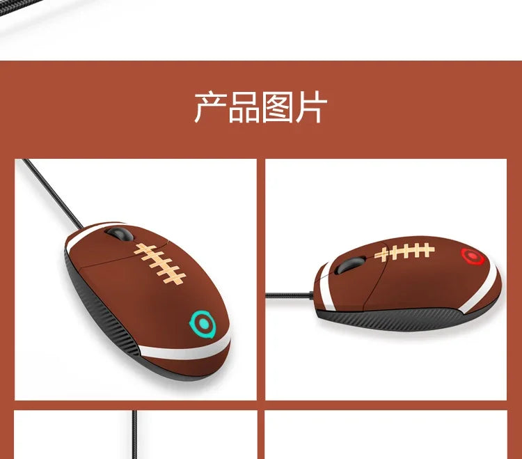 New COMMATECH FKMINI3 Wired Gaming Mouse CF/RTS Lightweight Two Handed Use Gaming Mouse Laptop PC Gamer Accessories Man Gifts