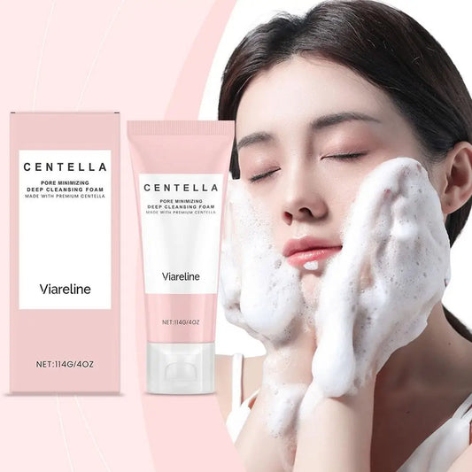 Centella Asiatica Moisturizing Facial Cleanser Deeply Cleanses Facial Skin Repairs Barrier Soothes Sensitive Discomfort Skincare
