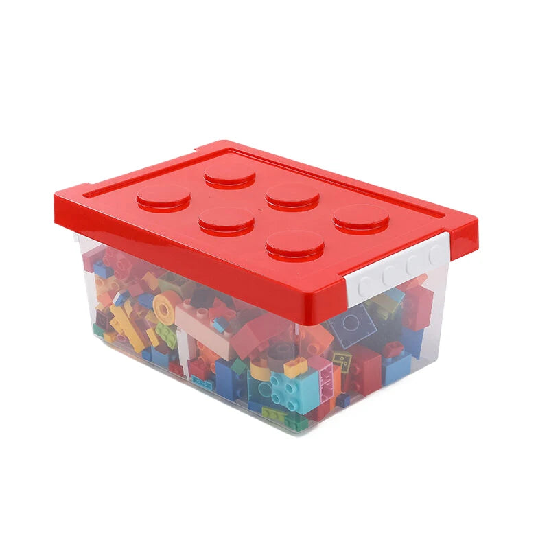 Kids Building Block Storage Box Toys Organizer Stackable Block Case Container Books Stationary Holder Sundries Snack Container