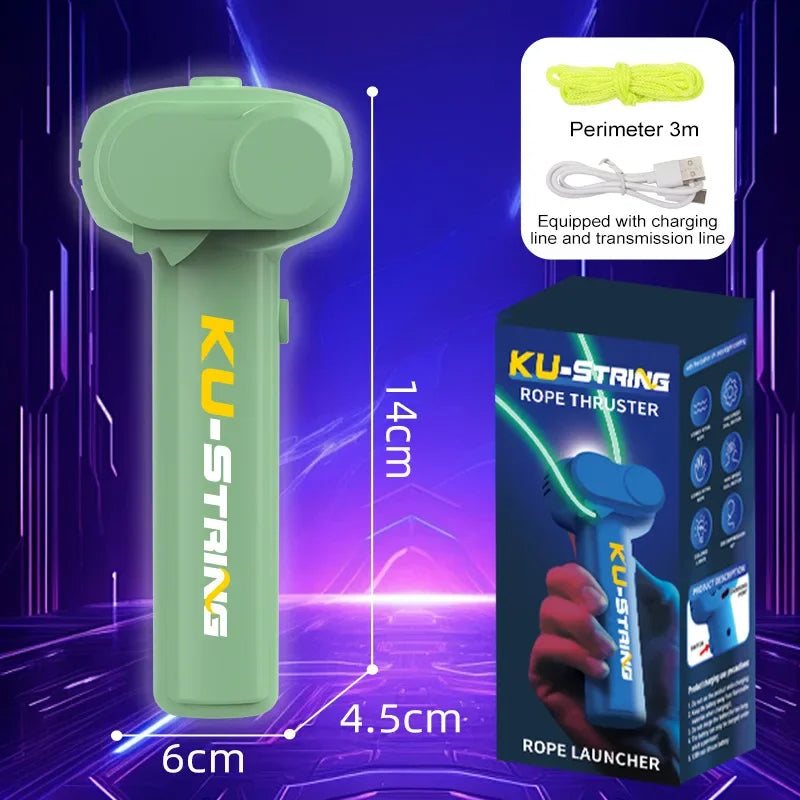 Glow in the Dark Rope Launcher Toy | Handheld Flying Shooter | Interactive Kids Lasso | Decompression Fun Toy for Party & Gifts