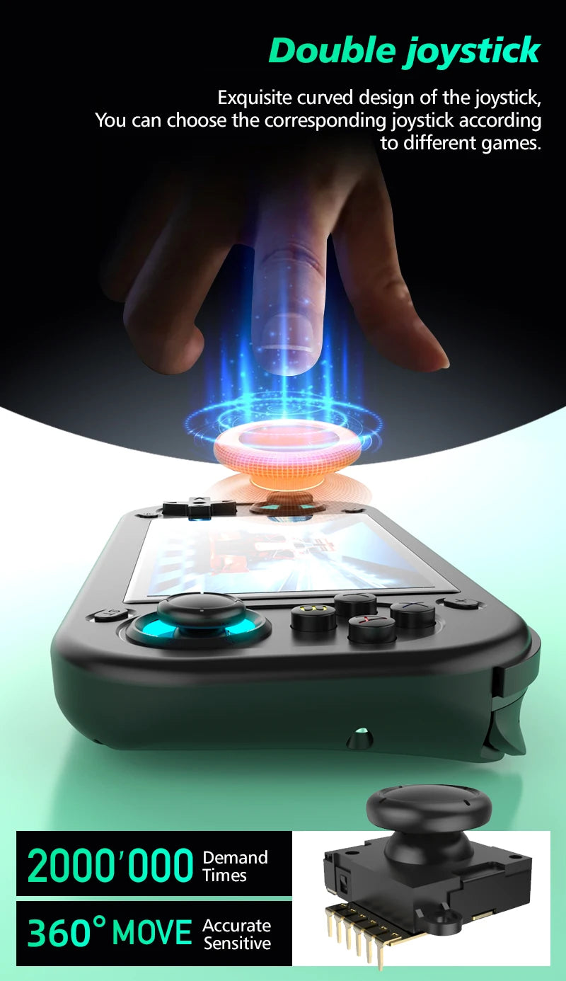 R43S Retro Handheld Video Game Console Open Source Linux System 4.3Inch IPS Screen Portable Pocket Video Player Gaming Machine