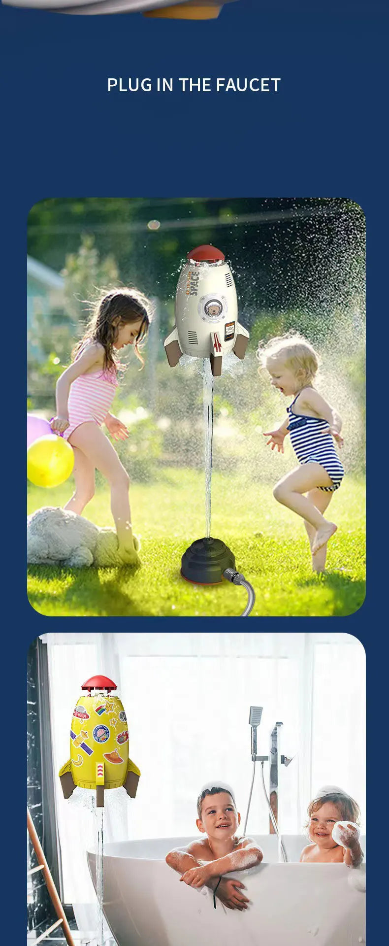 Outdoor Rocket Water Toy