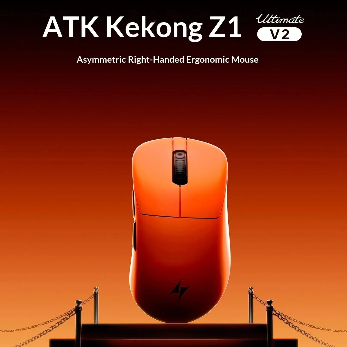 ATK Blazing Sky Z1 V2 Ultimate Wireless Gaming Mouse Dual Model 500mAh Lightweight Dual 8K Low Latency Ergonomics E-sports Mouse