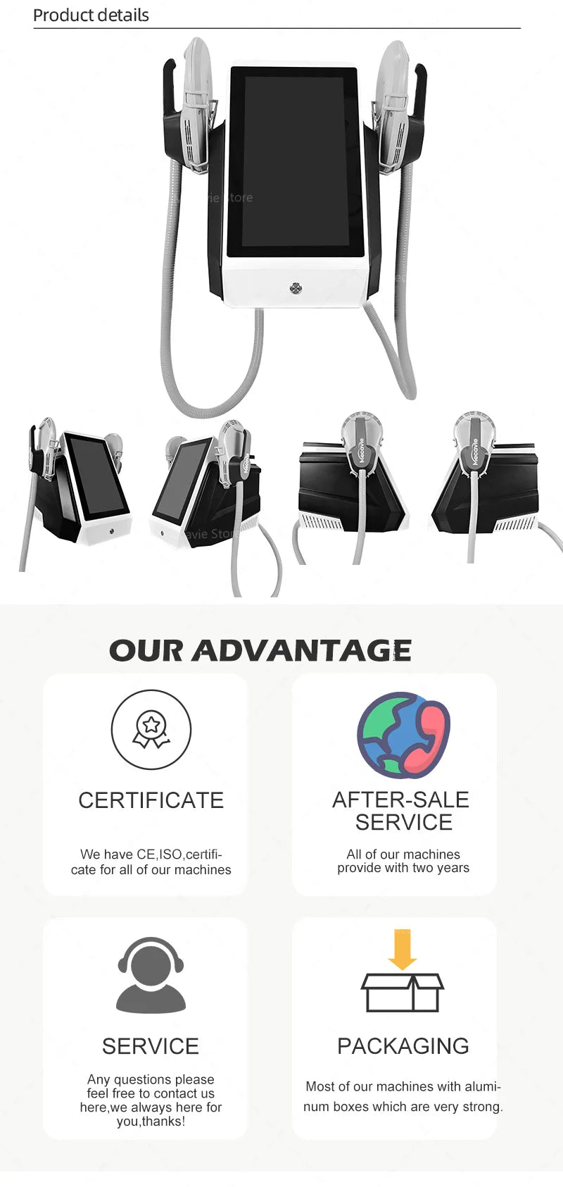 2026  RF Technology Muscle Stimulation Fat Reduction Slimming Beauty Equipment High Intensity 6500W Body Shaping Machine