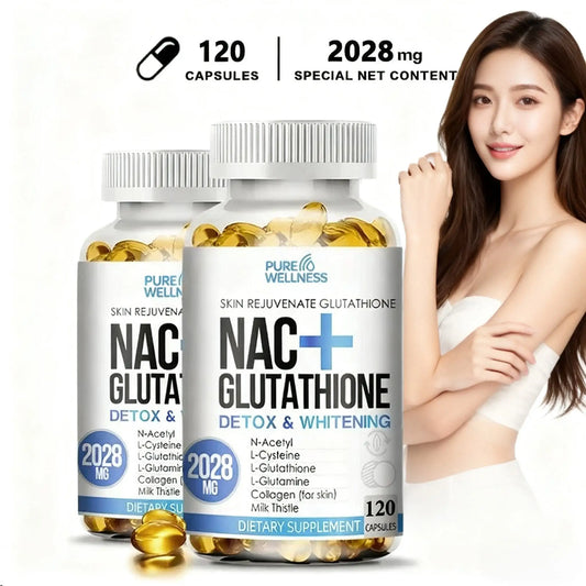 Glutathione Protein Capsules, Beautiful Skin, Antioxidant Supplement, Healthy Skin Care, Hair, Nails, Immune Support