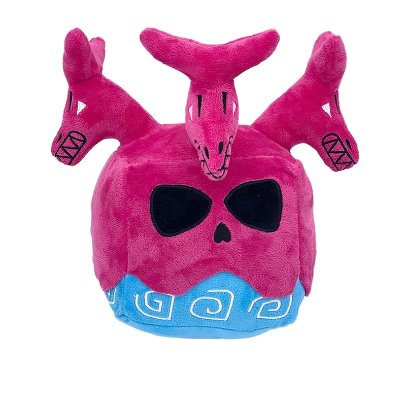 15cm Blox Fruits Plush Toys Anime Bloxfruits Devil Fruit Leopard Pattern Box Plush Pillow Soft Stuffed Toy Doll Children Gifts