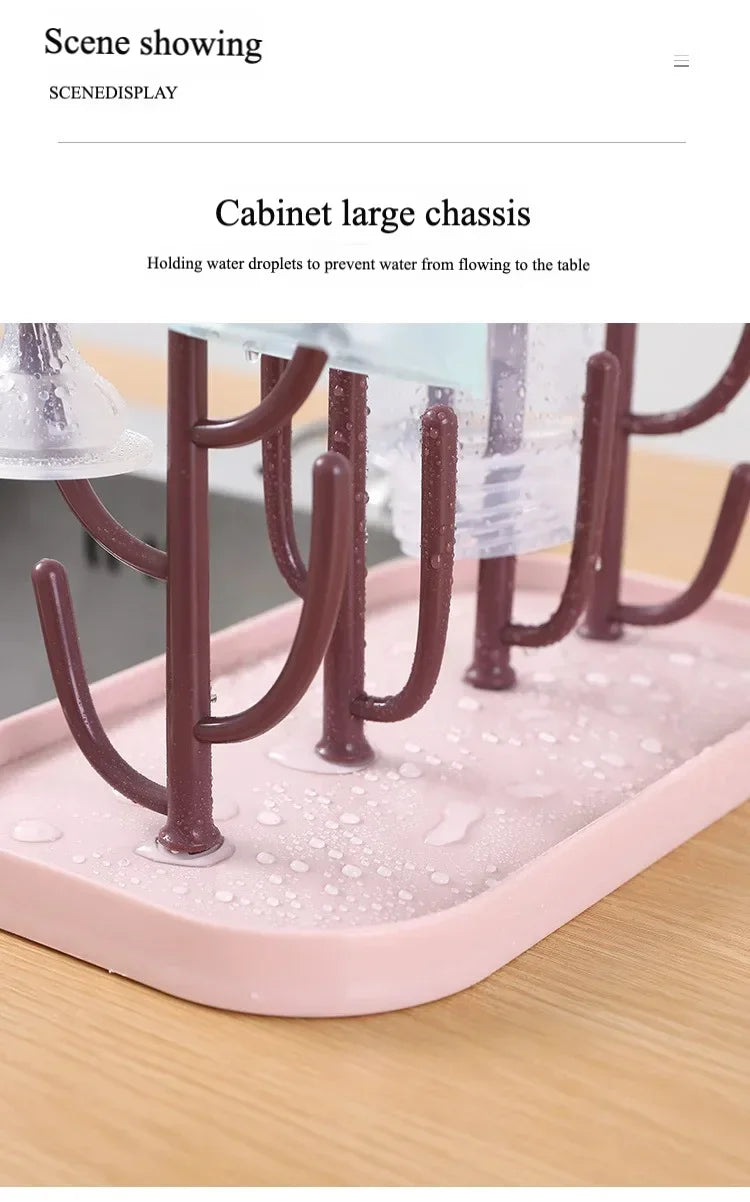 Dust-Free Bottle Shelf Drying Rack Multifunctional Folding Draining Pacifier Pacifier Filter Water Shelf Storage Box Storage Box
