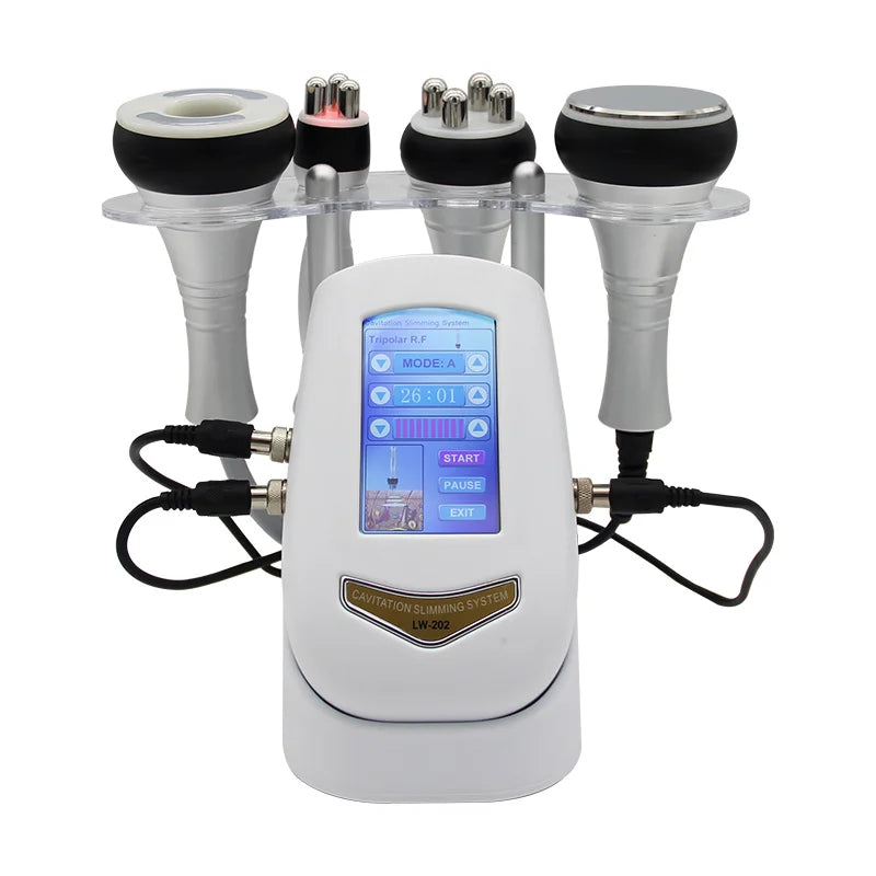 4IN1 Vacuum 40K Body Cavitation Massager Facial Radiofrequency Freckles Removal Fat Burner Cellulite Massager Skin Beauty Device
