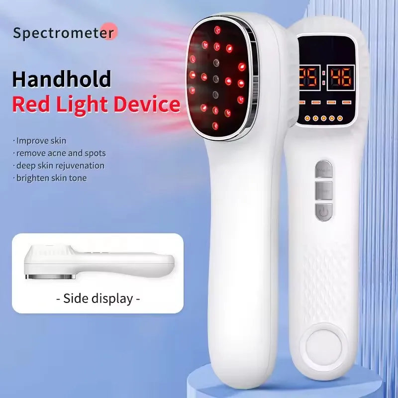 New Handheld Facial Body Red Light LED Laser Therapy Beauty Device Anti Aging Wrinkle Acne Rejuvenation Skin Tighten whitening