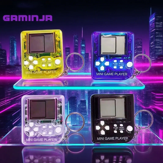 GAMINJA Retro Mini Handheld Game Players Classic Electronic Games Hand Held Console Game Child Puzzle Gaming Console Toys Gift