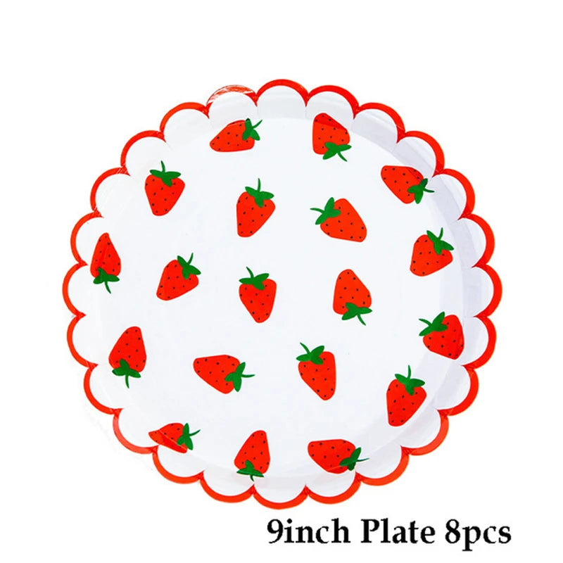 Strawberry Party Supplies and decorations