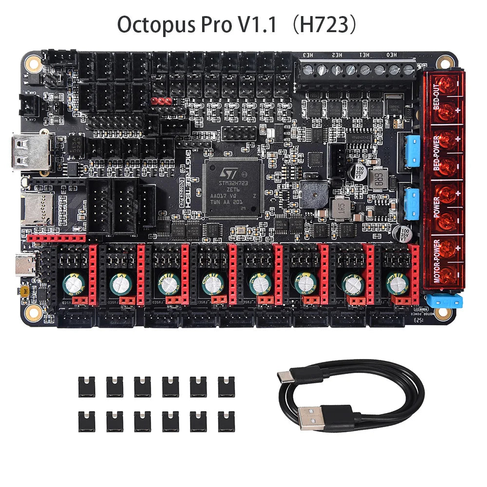BIGTREETECH Octopus PRO V1.0/V1.1 Motherboard On-Board MAX31865 TMC2209 Raspberry Pi Control Board VS Ender3 V2 For PITFT