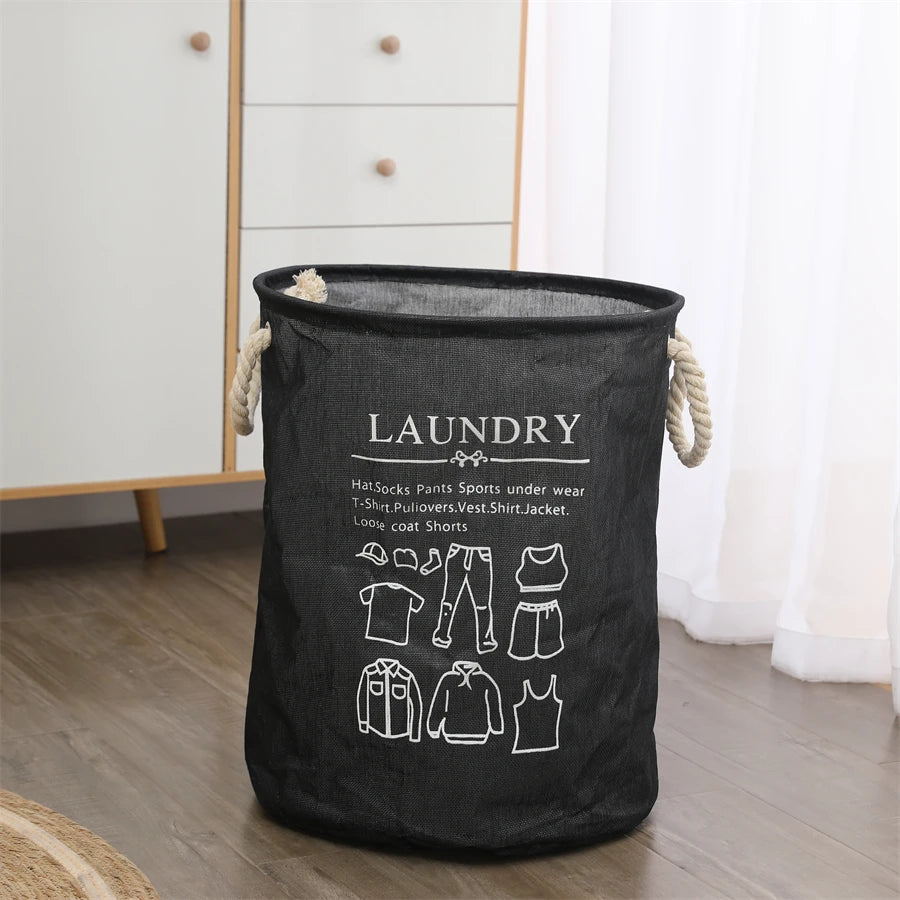 1 PC Household Portable Storage Basket Waterproof Durable Laundry Baskets Kids Toys Sundries Organizer Bucket