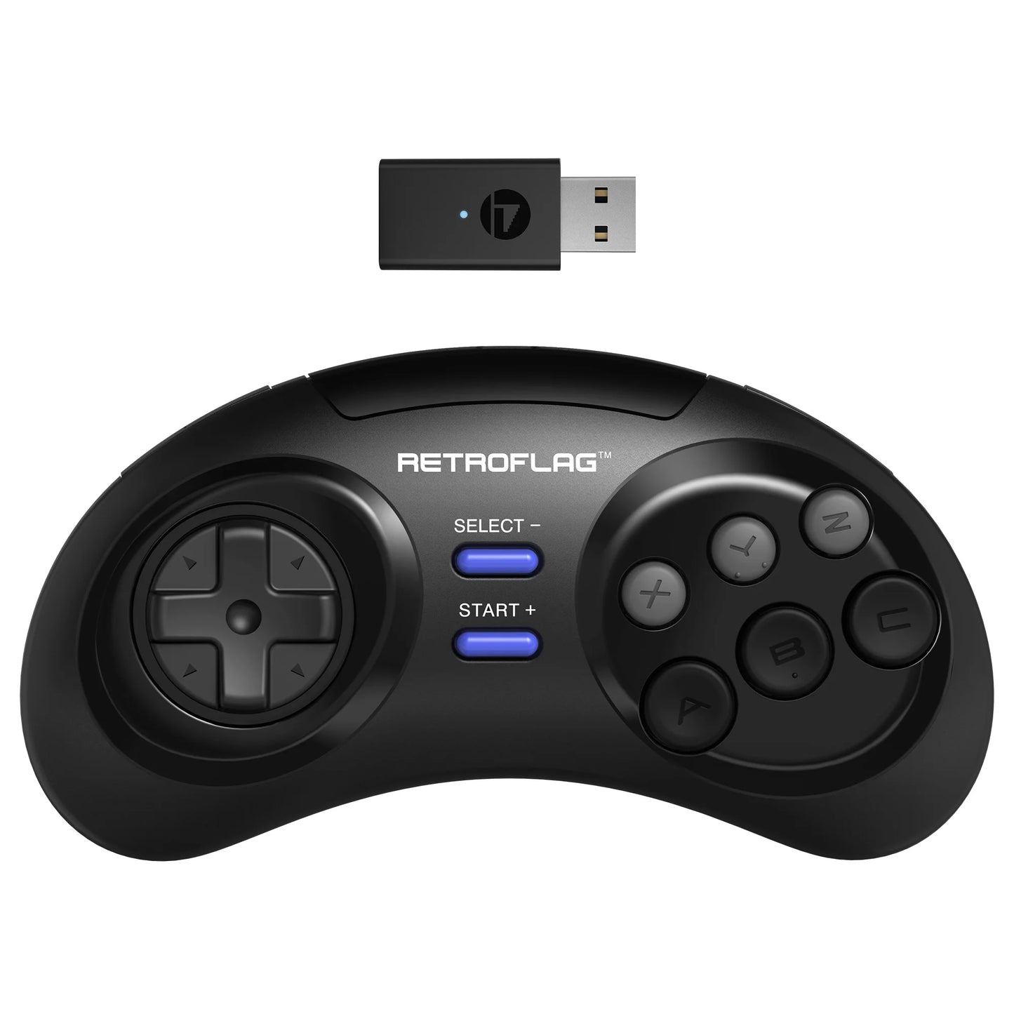 RETROFLAG Classic 2.4G Game Controller-M Wireless Gamepad Compatible with Switch, Windows, MD mini/mini 2 and Raspberry Pi