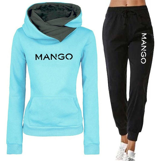 Women's Hoody Tracksuit 2pcs Set Autumn Winter Daily Casual Sporty Jogging Suit Hoodie Sweatpants Ladies Home Outdoor Outfits