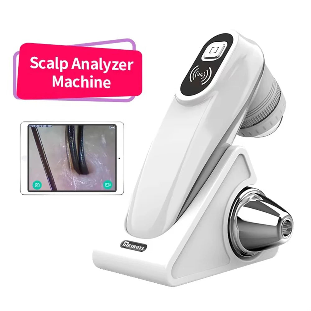 New Professional Wireless HD Intelligent Scalp/Skin/Dermal Detector Hair Follicle Testing Analysis Magnifier UV Skin Analyzer