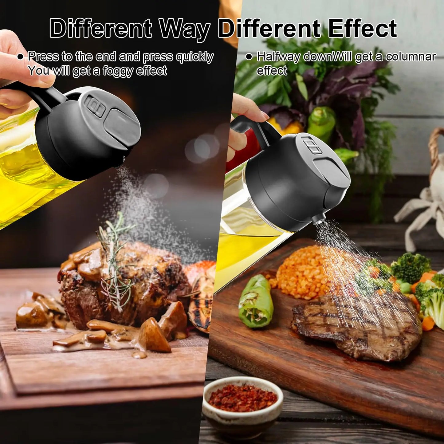 200/300/500ML Pneumatic Spray Bottle Fitness Barbecue Spray Oil Dispenser Kitchen Oil Spray Bottle Cooking Olive Oil Sprayer