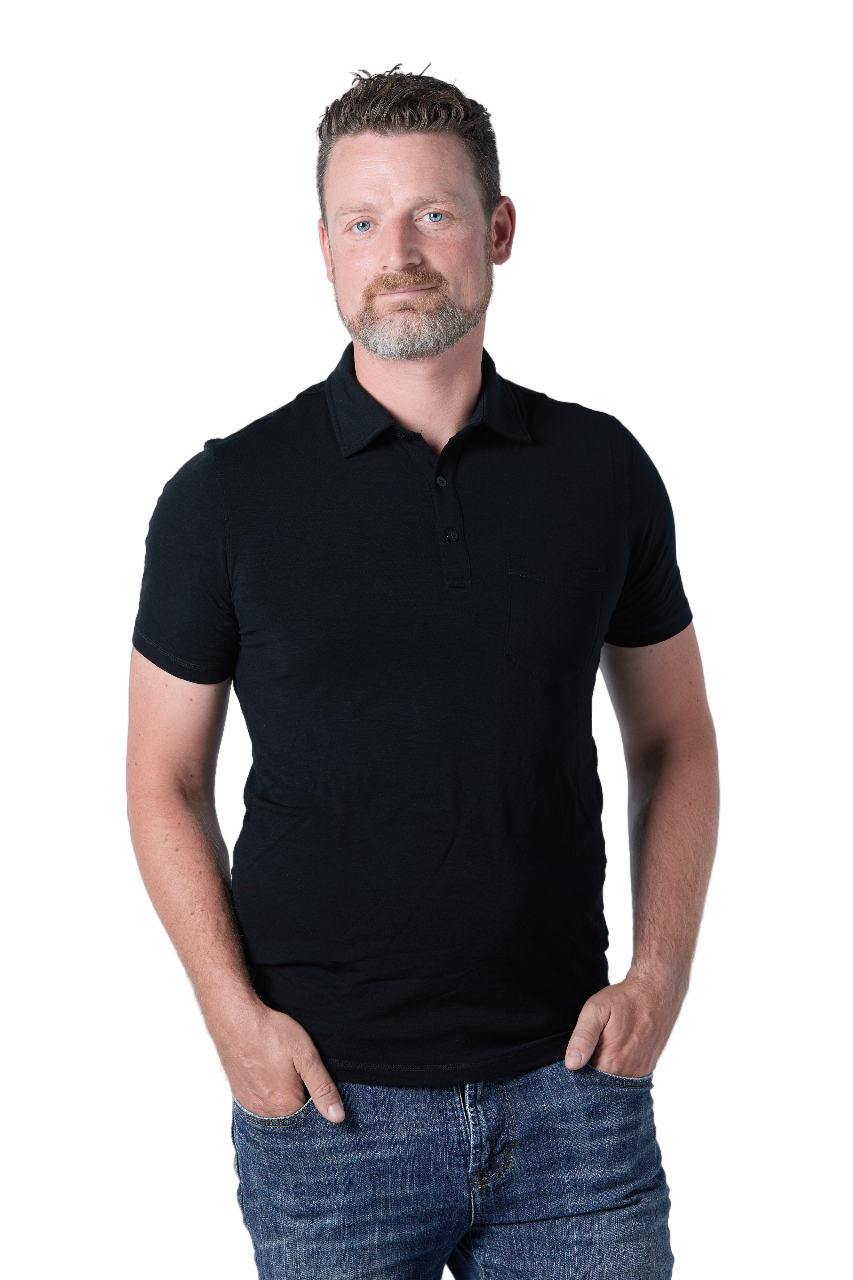Men's Merino Wool Golf Polo — Lightweight
