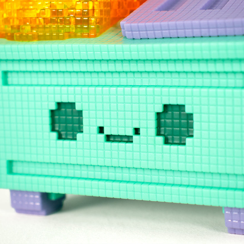 8-Bit Dumpster Fire Vinyl Figure by 100% Soft
