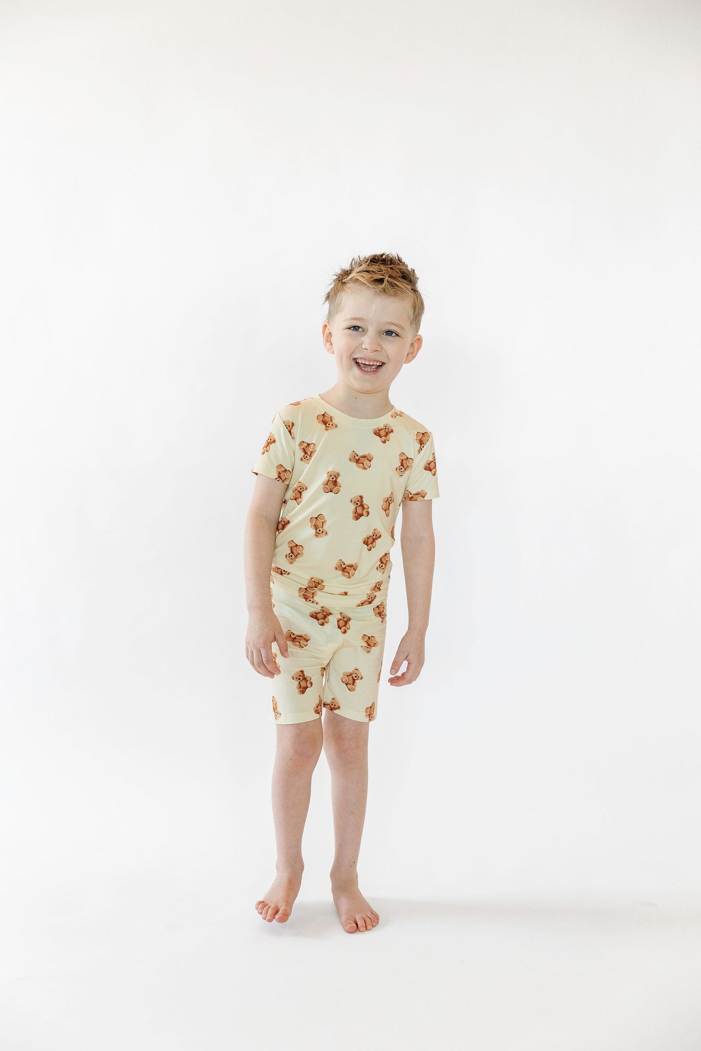 Kids Teddy Bear Long Sleeve Pajama Shirt