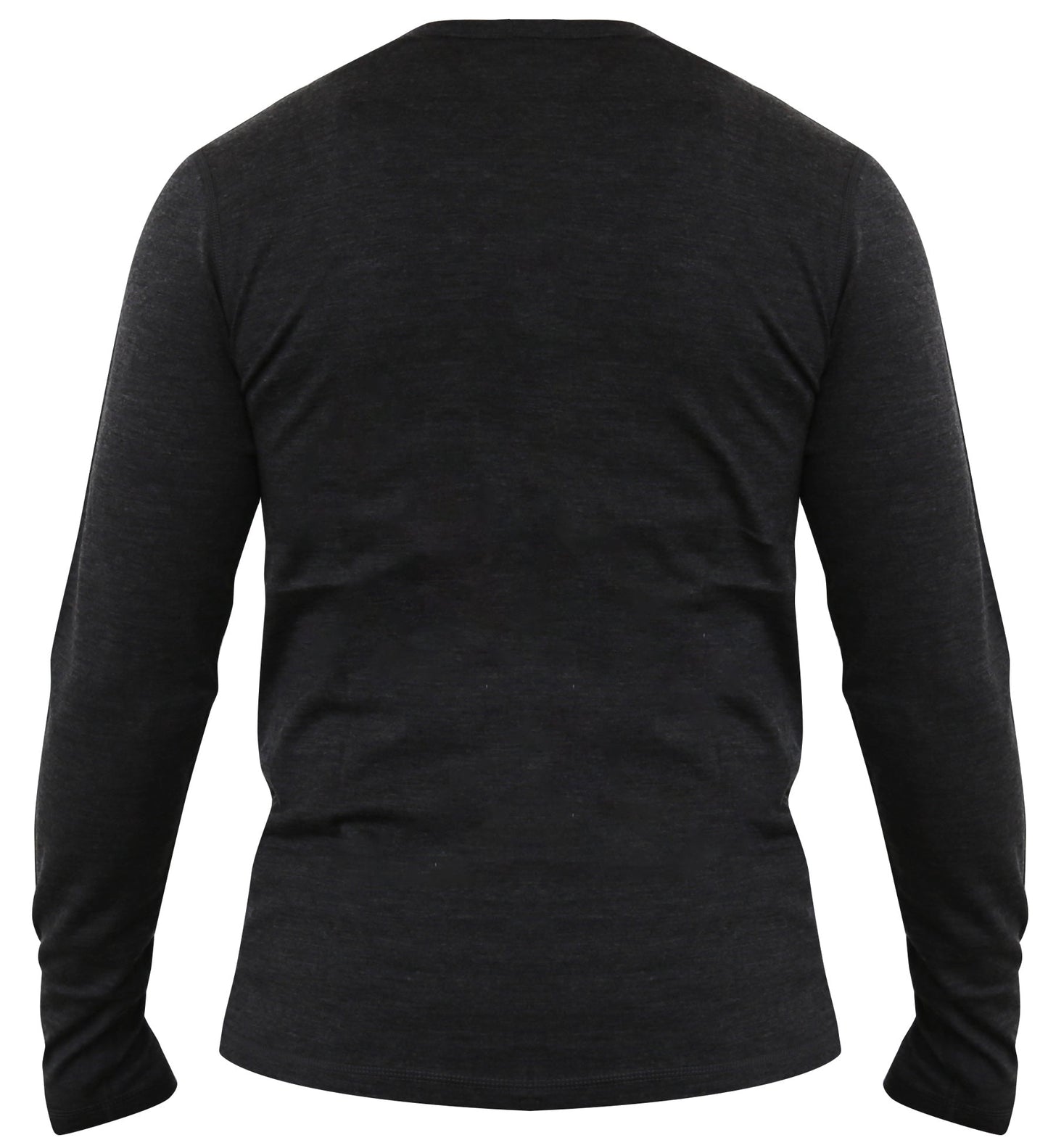 Men's Merino Wool Long Sleeve Henley — Midweight